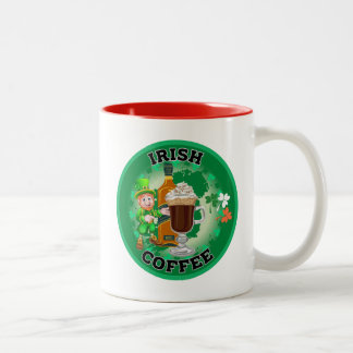 Irish Coffee - An Elixir. Two-Tone Coffee Mug