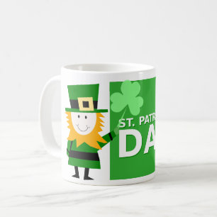 Irish Coffee Mug with  Leprechaun Design