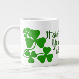 Irish coffee/perfect cup 3 Ireland shamrock/white