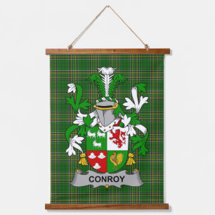 Irish Conroy or O_Conry Coat of Arms Family Crest Hanging Tapestry