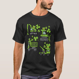Irish Construction Truck Crane Toddler Boys St Pat T-Shirt