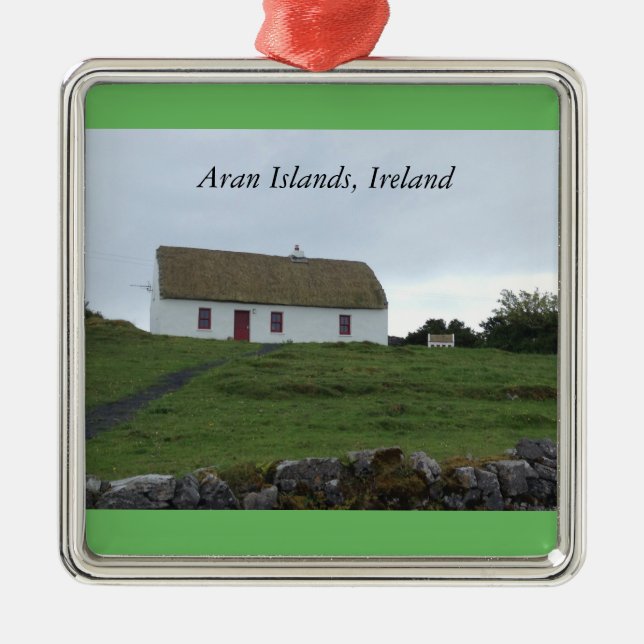 Irish Cottage Ornament Aran Islands Ireland (Front)