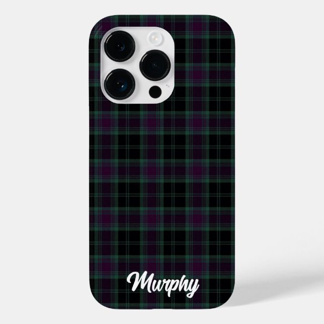 Irish County Carlow Tartan Personalised Case-Mate iPhone Case (Back)