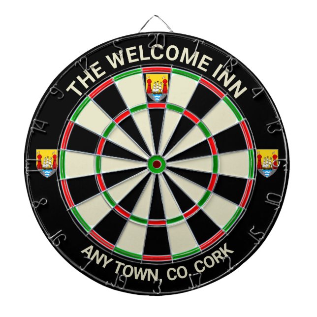 Irish County Cork Ireland Dartboard (Front)