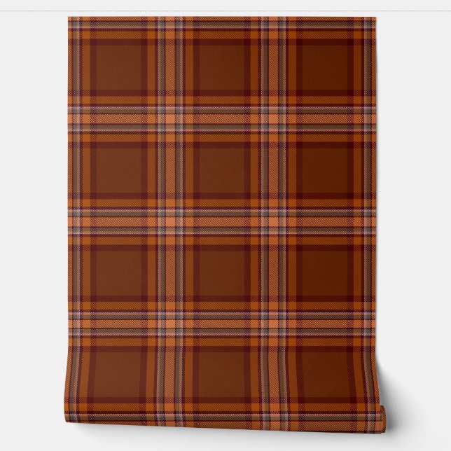 Irish County Down Tartan Plaid Wallpaper (Unrolling)
