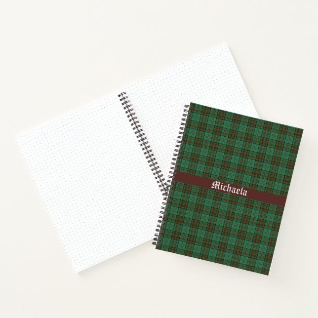 Irish County Dublin Tartan Notebook (Inside)