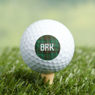 Irish County Dublin Tartan Personalised  Golf Balls