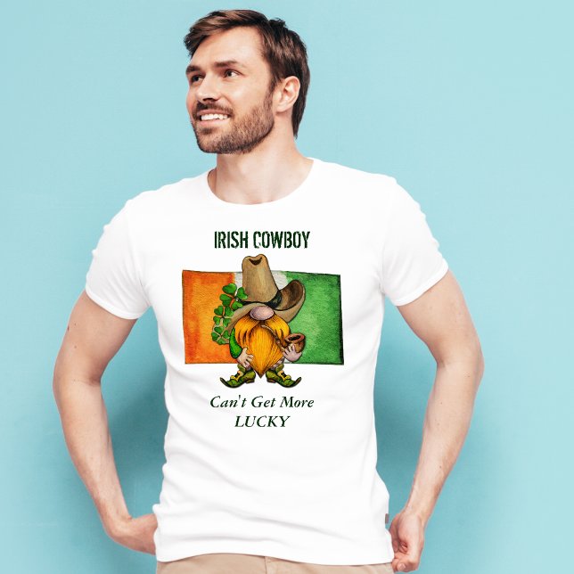 Irish Cowboy Gnome Lucky T-Shirt (Creator Uploaded)