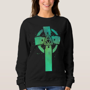 Irish Cross Celtic Trinity Knot Triquetra Christia Sweatshirt