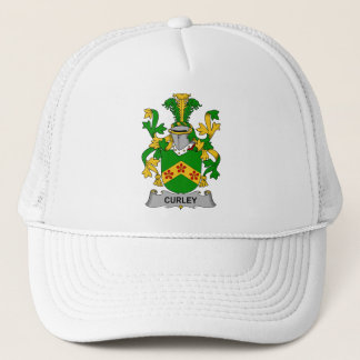 Irish Curley or McTurley Coat of Arms Family Crest Trucker Hat