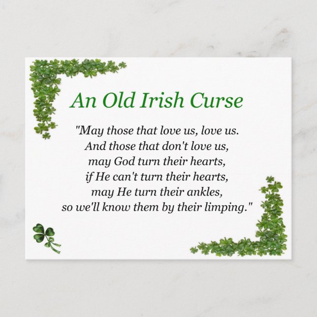 irish curse postcard (Front)