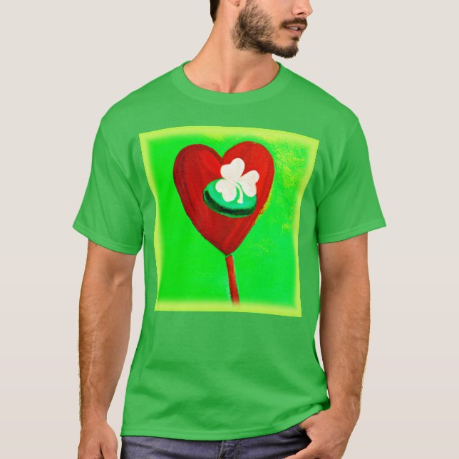 Irish Cute Painting Design. Buy Now T-Shirt (Front)