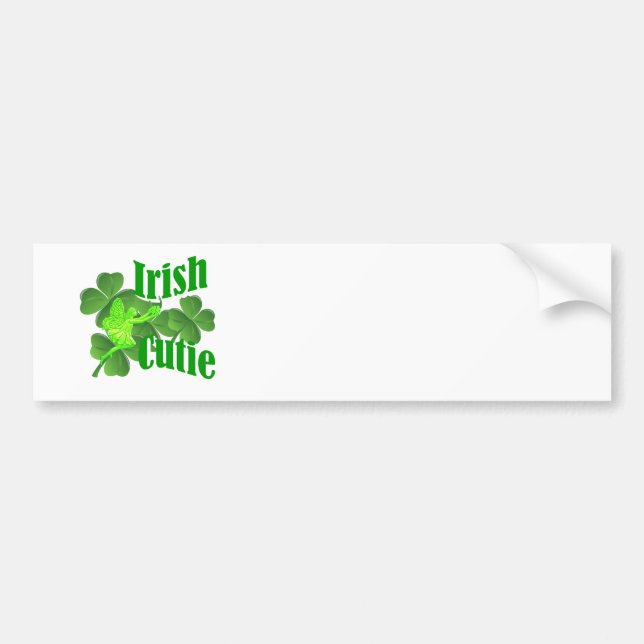 Irish cutie bumper sticker (Front)