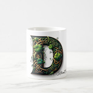 Irish D Monogram Coffee Mug