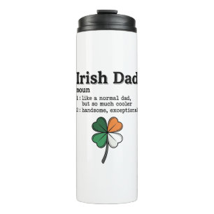 Irish Dad Funny Definition Clover Vintage Shirt Thermal Tumbler