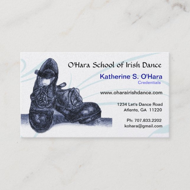 Irish Dance Business Card (Front)