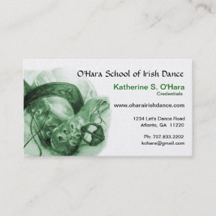 Irish Dance Business Card
