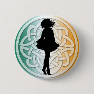 Irish Dance Celtic Flag Button
