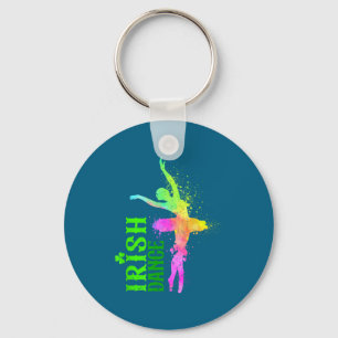 Irish Dance Colors Happy St Patrick's Day Dancer G Key Ring