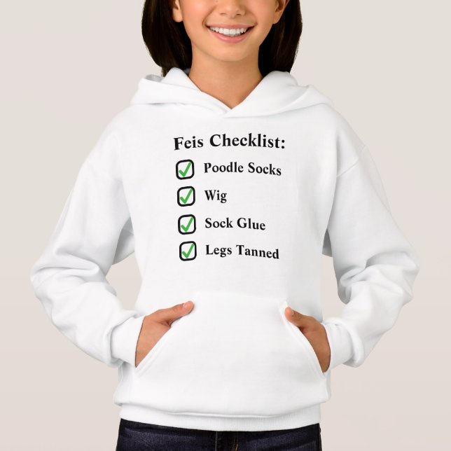 Irish Dance Cute Funny Feis Checklist (Front)
