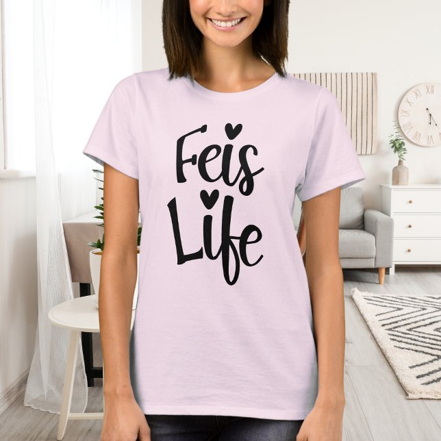 Irish Dance Heart Typography Cute Feis Life T-Shirt (Creator Uploaded)