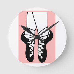 IRISH DANCE SHOES ROUND CLOCK