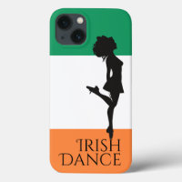 Irish Dancer and Flag of Ireland Hard Shoe Dance