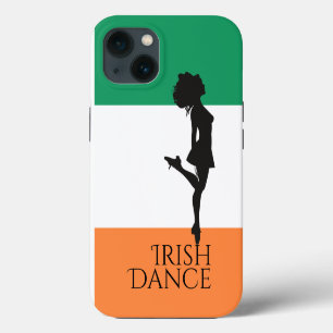 Irish Dancer and Flag of Ireland Hard Shoe Dance iPhone 13 Case