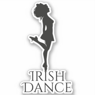 Irish Dancer Hard Shoe Black and White Dance