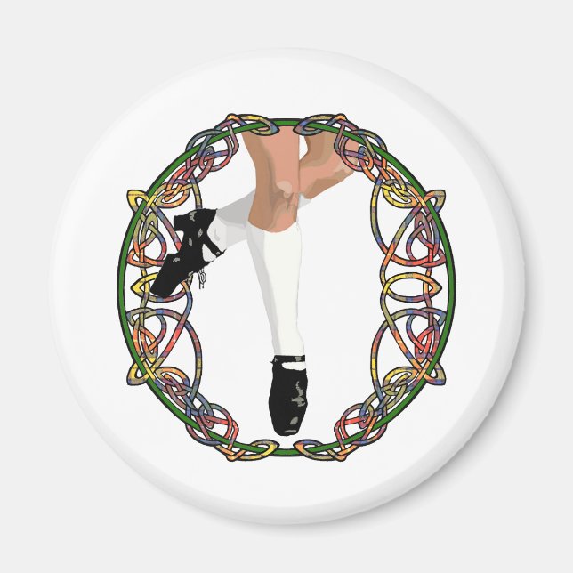 Irish Dancer Hard Shoe Magnet (Front)