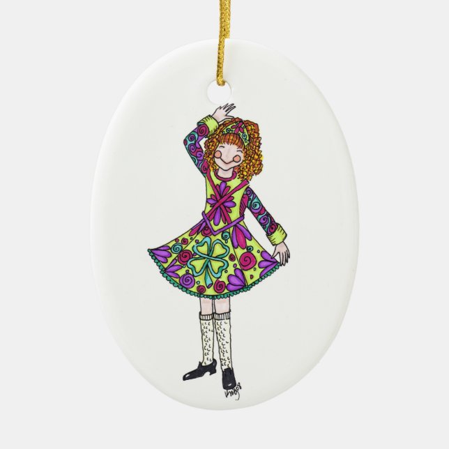 Irish Dancer Ornament to Customise! (Front)