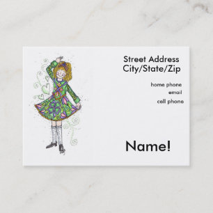 Irish Dancer Personal Calling Card