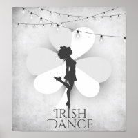 Irish Dancer with Clover and String Lights Dance