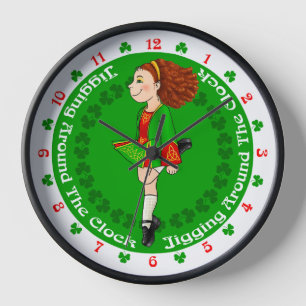 Irish Dancing Clock