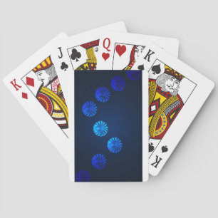 Irish Design Blue Crystal Playing Cards
