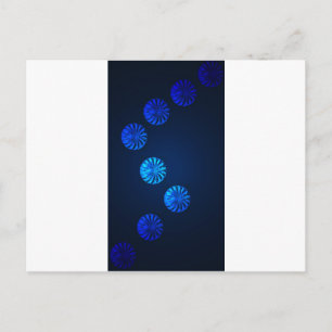 Irish Design Blue Crystal Postcard