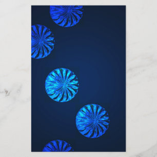 Irish Design Blue Crystal Stationery