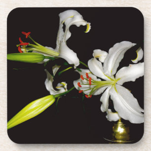 Irish Design- Brass and Flower Collection Coaster