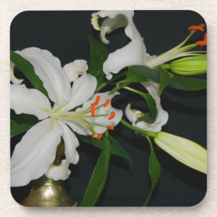 Irish Design-Brass and Flower Collection Coaster