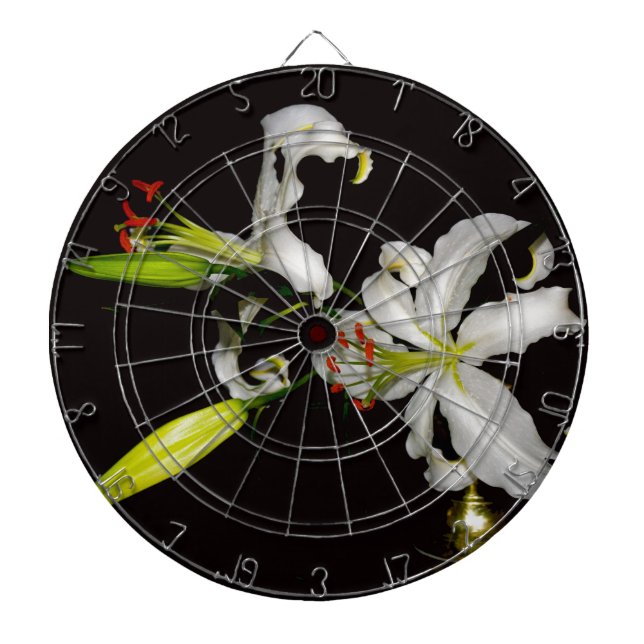 Irish Design- Brass and Flower Collection Dartboard (Front)
