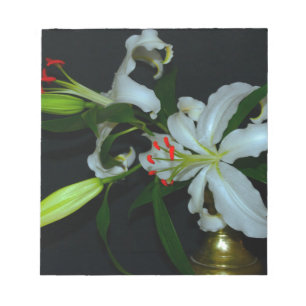 Irish Design-Brass and Flower Collection Notepad