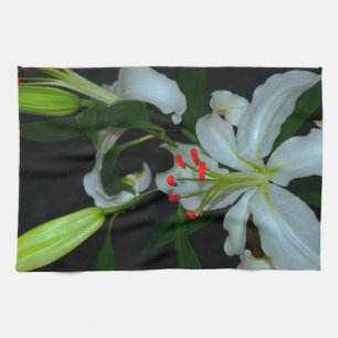 Irish Design-Brass and Flower Collection Tea Towel