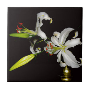 Irish Design- Brass and Flower Collection Tile