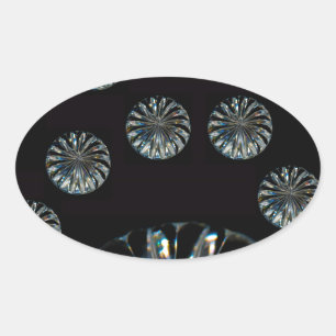 Irish Design-The Crystal Collection Oval Sticker