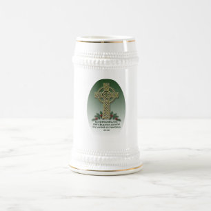 Irish Diaspora Christmas Ceramic Beer Stein
