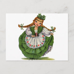 Irish Doll Postcard