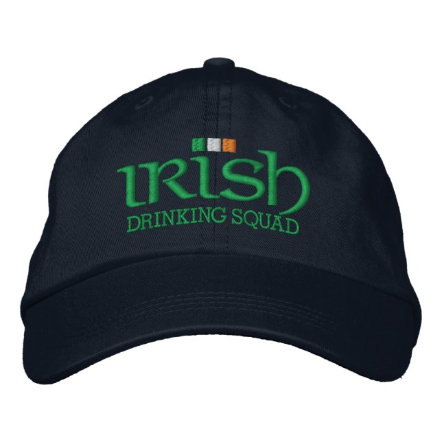 Irish Drinking SQUAD Embroidered Hat (Front)