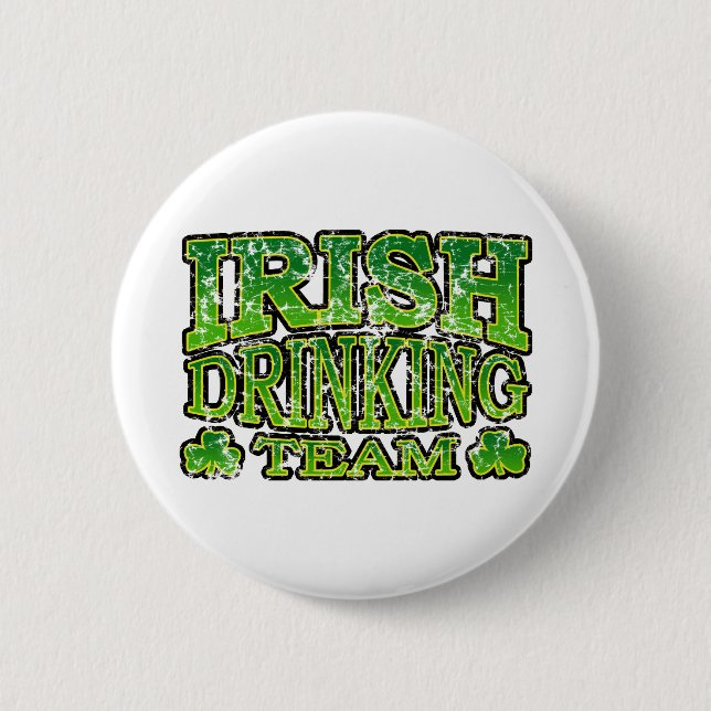 Irish Drinking Team Distressed Button (Front)