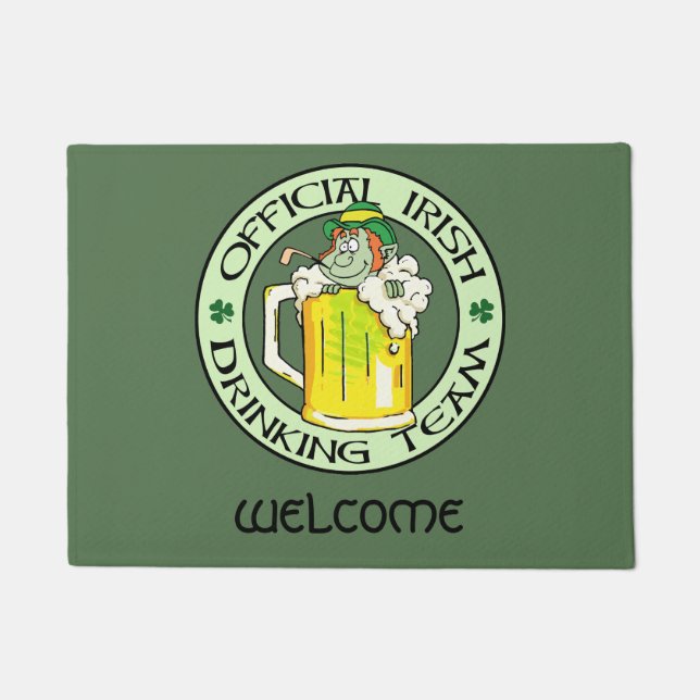 Irish Drinking Team Doormat (Front)