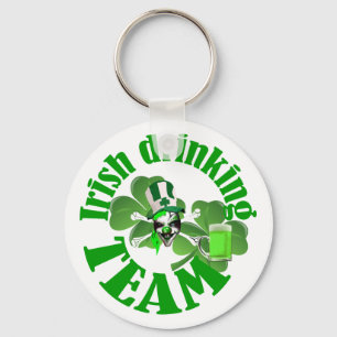 Irish drinking team key ring